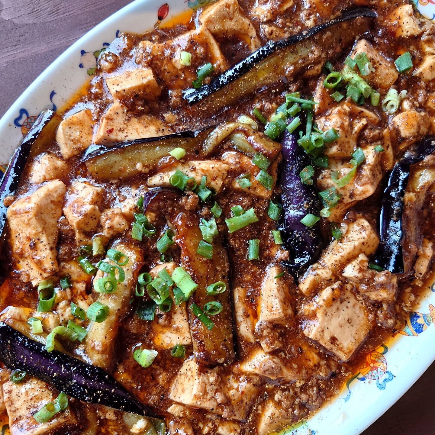 【麻婆茄子豆腐】